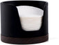 Espresso Paper Filter Holder Coffee Filter Holder with Lid Compatible with 51mm/53mm/54mm/58mm Round Disposable Puck Screen Paper Filters (Black)