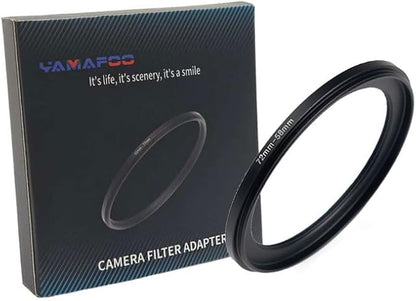 YAMAFOO 72mm to 58mm Step-Up Ring/Step Down Rings Filter Adapter for All Brands UV ND CPL Metal Ring Step-Up Rings Adapter Filter,Black (72-58)