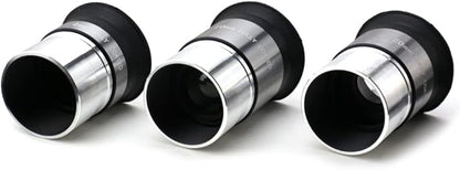 Multi-Coated Telescope Eyepiece Set - 1.25 inch - Upgraded with Soft Eyecup [4mm, 10mm, 20mm]