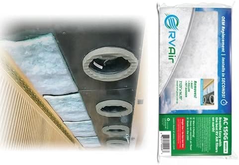 AC Filter - Air Conditioner Replacement Filters - RV Air Cleaner - Camper Accessories for Travel Trailers - Easy to Install Vent Filter - 16.5 x 6 x 0.75 in.