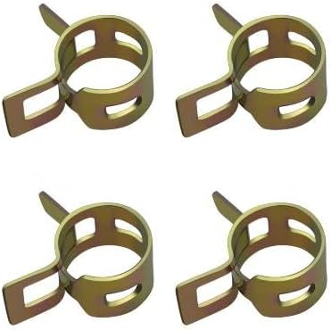 Strongthium Lawn Mower 1/4 Inch ID Inline Gas Fuel Filter Replacement for Briggs Stratton Craftsman Toro 394358s 56679 394358 394358B 7014359YP 56679MA x2 with Fuel Clamps x4