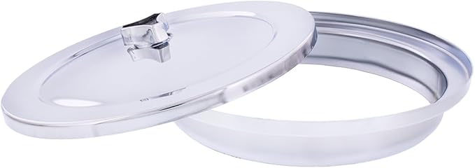 United Pacific S1106 Chrome 6 ⅜ inch Air Cleaner Assembly, Low Profile, Die-Cast Chrome Plated Wing Nut, Filter Included – One Air Cleaner Assembly