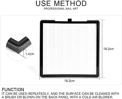 KADS 2Pcs Nail Dust Collector Filters Screen