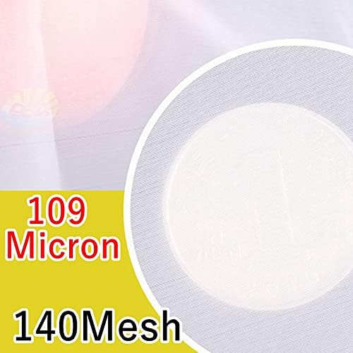 Fine Filter Mesh Nylon Fabric, Recycling Screens for Kitchen Filtration Food Wine 80-500 Mesh(140mesh 109micron,1x1 meter)