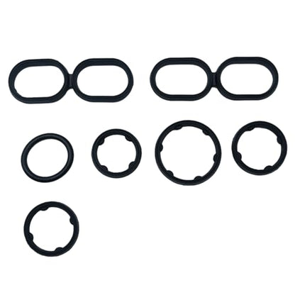 9Pcs Engine Oil Filter Housing O Ring Seal Kit 68191356AA Replacement for Dodge Ram Jeep Chrysler 3.6L