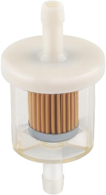 Powtol 691035 493629 Fuel Filter for Brigs Straton 40 micron 1/4 Inline Fuel filter 12hp 17.5hp 27hp 35hp Engines Replace 49019-7001 7-07061 Lawn Mower Replacement Parts (Pack of 3)