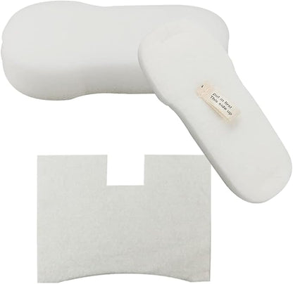 Dttery Filter Replacement for Shark Vertex UltraLight DuoClean PowerFins Corded Stick Vacuum HZ2000 HZ2002 HZ251 HZ602 HZ702, Part XFFKHZ2000 XPMFHZ2000, 4 Foam and Felt, 4 Post Motor Filters