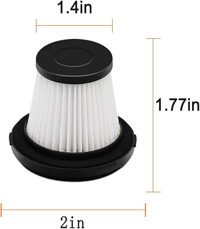 2 Pcs Bed Vacuum Cleaner Filters, Replacement Filter Compatible with 1003