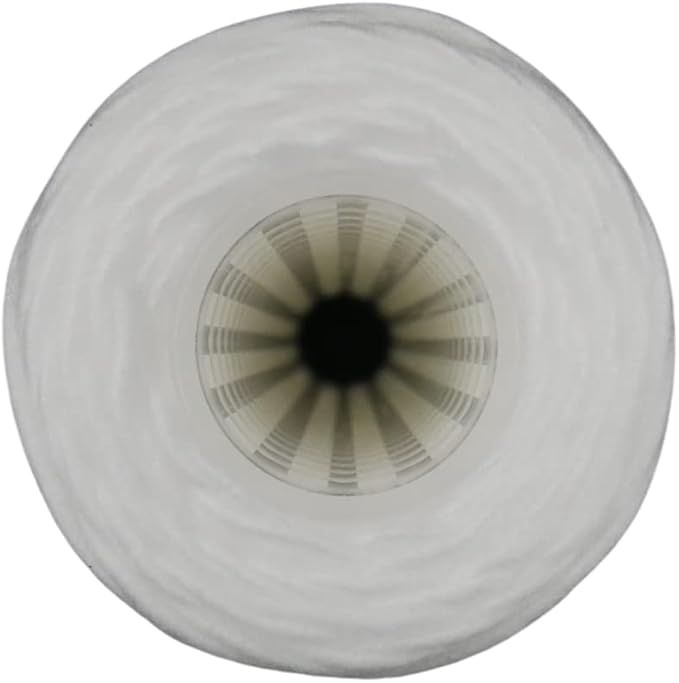 IPW Industries Inc. 50 Micron String Wound Water Filter for Universal Whole House Replacement Cartridge Sediment Filters for Well Water 10" x 2.5" - 6 Pack
