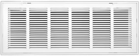 Venti Air 30" X 12" Steel Return Air Filter Grille with MERV 11 Filter Pre-Installed - Removable Face/Door for 1 inch Filters - HVAC Duct Cover Grill [Outer Dimension: 32.5"W X 14.5" H]