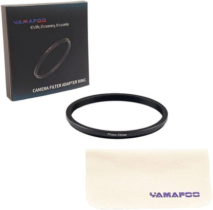 72mm to 82mm Step-up Adapter Rings,Black,Step Up Ring,Step-Down Rings Filter Ring Adapter,for All Brands of DSLR Camera Lens UV ND CPL Stepping Rings Step Down Rings Filter Adapter