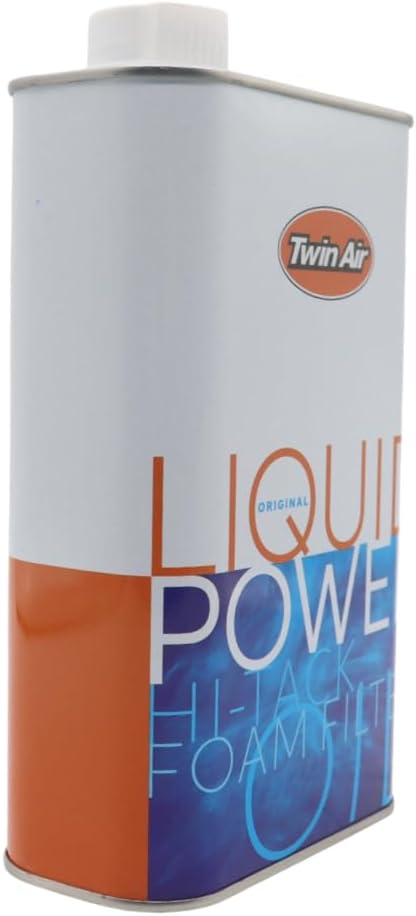 Liquid Power Air Filter Oil (1 Liter) - High Performance Blue Formula for Superior Dust Trapping, Waterproof Protection on Foam Filters for Motocross, Dirt Bikes, ATVs, & Powersports Engines