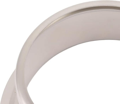 Extended Sink Flange Stainless Steel Deep Garbage Disposal Flange with Rubber Gasket Food Waste Filtering Replacement Part for 3 Bolt Mount Kitchen Sink Drain