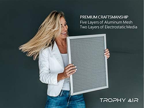 Washable & Reusable Electrostatic HVAC AC/Furnace Air Filter, Lasts a Lifetime, 6 Stage Permanent Air Filter, Healthier Home or Office, Made in The USA - Increases Airflow (24x24x1)