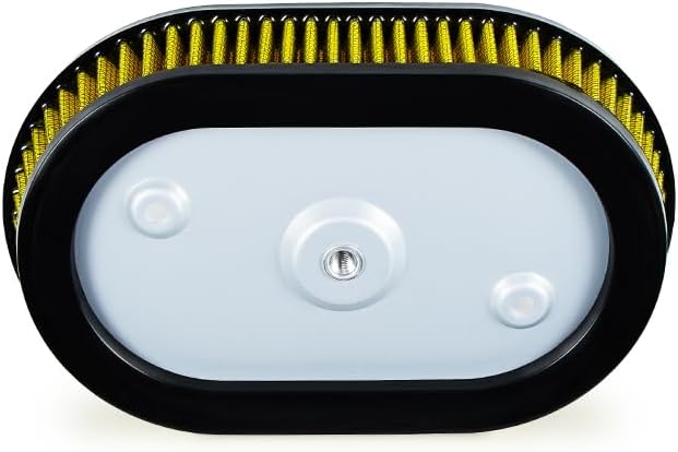 High-Flo Replacement Air Filter Element For Ventilator - Milwaukee-Eight Engine '18-later Softail and '17-later Touring and Trike Models Equipped with 114 Air Cleaner (Yellow 114 Air Cleaner)