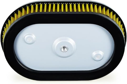 High-Flo Replacement Air Filter Element For Ventilator - Milwaukee-Eight Engine '18-later Softail and '17-later Touring and Trike Models Equipped with 114 Air Cleaner (Yellow 114 Air Cleaner)