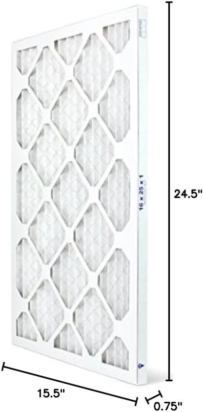 AIRX FILTERS WICKED CLEAN AIR. DUST 16x25x1 MERV 8 Pleated Air Filter - Made in the USA - Box of 6