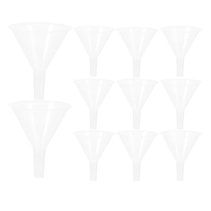 Veemoon 20pcs Short Stem Lab Funnels 60mm for Scientific Liquid Filling, Classroom and Laboratory Use, Chemical Filter Funnel Set