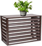 Aluminum Air Conditioner Cover, Privacy Fence Screen, Outdoor Condenser Protective Cover, Freestanding Louvered Space Divider, Trash Can Enclosure & Flower Stand, Suitable for Outdoor