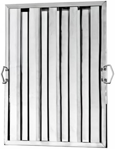 New Star Foodservice 54408 Stainless Steel Hood Filter 20" W x 25" H, Set of 6