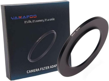 YAMAFOO 58mm to 82mm Step-Up Ring/Step Down Rings Filter Adapter for All Brands UV ND CPL Metal Ring Step-Up Rings Adapter Filter,Black (58-82)