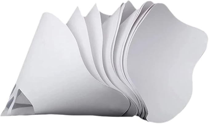 50Pieces 3D Printer Filter Resin Filter White Paper Cup 3D Printer Thicker Funnel Photocuring Consumables White