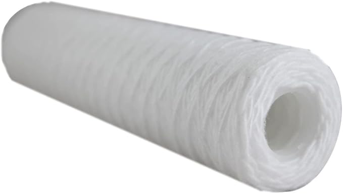 10 Micron 10 Inch x 2.5 Inch | 6-Pack String-Wound Polypropylene Whole House Sediment Replacement Cartridge | Compatible with Pentek CW-F, Hydronix SWC-25-1010 | Made in the USA, US Water Filters