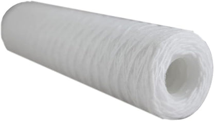 10 Micron 10 Inch x 2.5 Inch | 6-Pack String-Wound Polypropylene Whole House Sediment Replacement Cartridge | Compatible with Pentek CW-F, Hydronix SWC-25-1010 | Made in the USA, US Water Filters