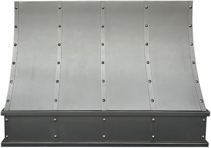 CT Copper Tailor Sloped Copper Vent Hood Wall Mount,42'' W,48''H, 1150 CFM Exhaust Fan,Stainless Steel Vent,LED Light,Dishwasher-Safe Baffle Filters,VH8TR1