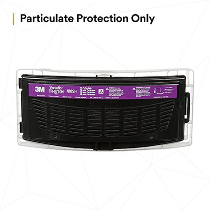 3M PAPR, Versaflo High Efficiency Filter TR-6710N, Particulates, For TR-600 Powered Air Purifying Respirator, 40/Case