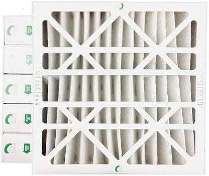 Glasfloss ZL 20x20x4 MERV 13 (FPR 10) 4" Inch Air Filters for AC and Furnace. Case of 6. Actual Size: 19-1/2 x 19-1/2 x 3-3/4