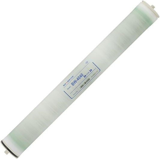Max Water 4" x 40" BW-4040 / TW30-4040 2400 GPD Brackish Water RO Membrane Perfect for Car Wash, Whole House & Industrial Applications | Compatible with AG4040FF, RE4040-BE and more