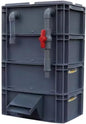 GRRICEPL Fish Tank Filter Box, Waterfall Bio-Filtration Aquarium, Turtle Tank Filter, Pump and Filter Media Not Included (Color : Gray, Size : 40x30x68cm)