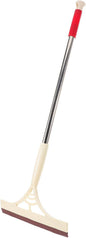 Multifunctional Glass Squeegee and Window Scrubber with Water-Resistant Blade, Dry and Wet Use, Khaki for Home Glass and Mirror Cleaning