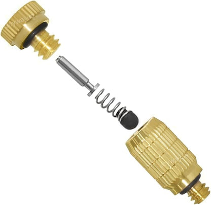 Joywayus 10/24 UNC Thread Brass Misting Nozzles Atomizing High Pressure Misting Sprayer Water Hose Nozzle for Greenhouse, Landscaping, Outdoor Cooling Mister System (Pack of 20)