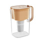 HOMEWATER 10-Cup Pitcher Filter (Peach) – BPA-Free, High-Capacity 2.4L Pitcher with Fast-Flow Carbon Filter, Wide Mouth for Easy Pouring, Removable Filter Replacement, Locking Lid, and Dishwasher-Safe