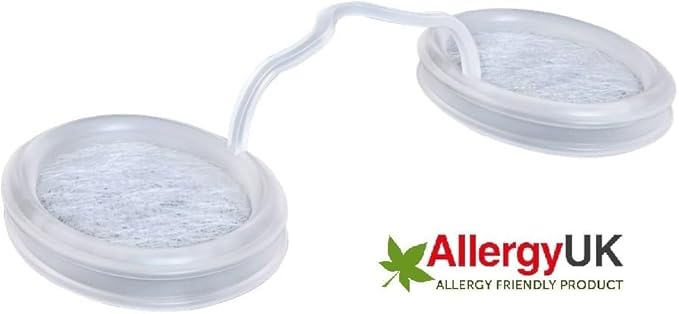O2 Nose Filters with 3M Filtration - Nasal Screens for Allergies, Dust & Smoke - Drug-Free & Latex-Free Nose Filters - Invisible Allergy Protection (X-Small x 10)