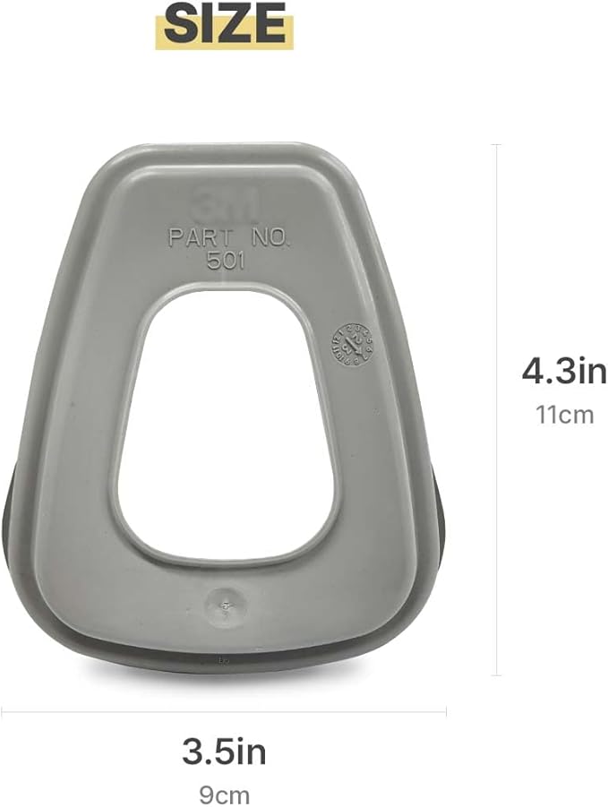 Renewal 501 Filter Retainer Cover for Particulate Filter 5N11 for 6000 and 7000 respirators (501 Retainer, 20, Count) (501 Retainer 6 Pcs)