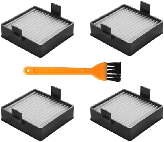 A32VC04 filter compatible with Ryobi handheld vacuum filter holder assembly, suitable for P712, P713, P714K, replacement for 019484001007, 533907001 (4 pieces + 1 brush)