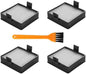 A32VC04 filter compatible with Ryobi handheld vacuum filter holder assembly, suitable for P712, P713, P714K, replacement for 019484001007, 533907001 (4 pieces + 1 brush)