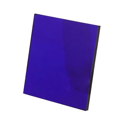 Zerodeko Cobalt Glass Sheet Experiment Device Chemistry Filter Glass Plate School Lab Tool