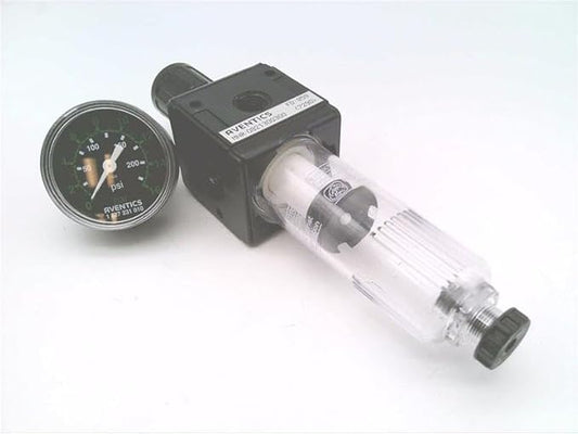0-821-300-300 W/LUBRICATOR, FILTER REGULATOR, 1-16 BAR WORKING PRESSURE, 1000 L/MIN STANDARD NOMINAL FLOW RATE, 5 MICRONS of FILTRATION, MANUAL ROTARY, G1/4 PNEUMATIC CONNECTION