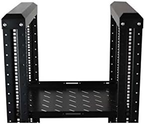 Raising Electronics Server Rack Open Frame Rack 4 Post 19 inch Adjustable Server/Audio Rack Cold Rolled Steel with 3 Shelves (42U,24Depth)