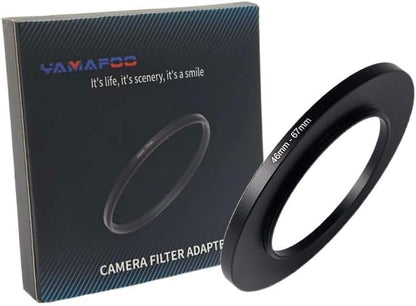 YAMAFOO 46mm to 67mm Step-Up Ring/Step Down Rings Filter Adapter for All Brands UV ND CPL Metal Ring Step-Up Rings Adapter Filter,Black (46-67)