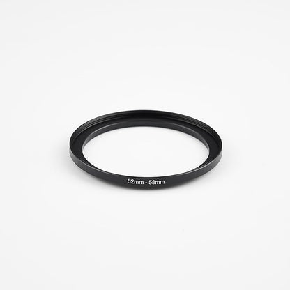 52mm Lens to 58mm Camera Lens Adapter 52mm to 58mm Step Up Ring Adapter Ring for All Brands of UV ND CPL, with Premium Lens Wiping Cloth 2 Pack (52mm-58mm)