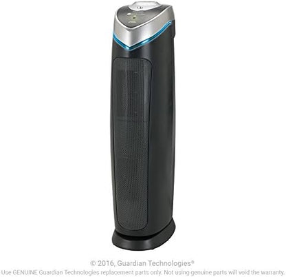 GermGuardian 3-In-1 HEPA Air Purifier for Home, Large Rooms Up To 915 Sq. Ft. with HEPA Air Filter, UV-C Light & Odor Reduction, AC5000E, 28" Tower, Gray