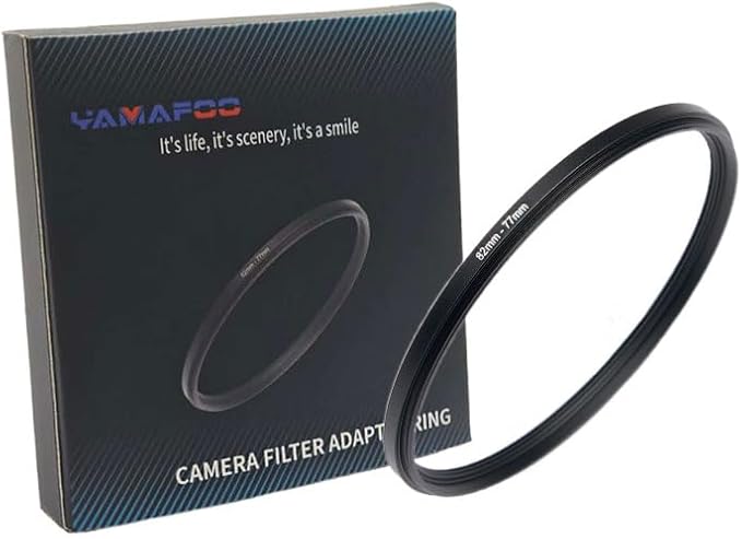 82mm to 77mm Step-up Adapter Rings,Black,Step Up Ring,Step-Down Rings Filter Ring Adapter,for All Brands of DSLR Camera Lens UV ND CPL Stepping Rings Step Down Rings Filter Adapter