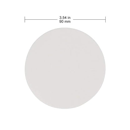 Labasics Qualitative Filter Paper Circles, 90 mm Diameter Cellulose Filter Paper with 15-20 Micron Particle Retention Medium Filtration Speed, Pack of 100