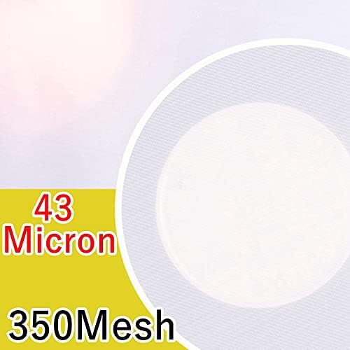 Fine Filter Mesh Nylon Fabric, Recycling Screens for Kitchen Filtration Food Wine 80-500 Mesh(350mesh 43micron,1x1 meter)