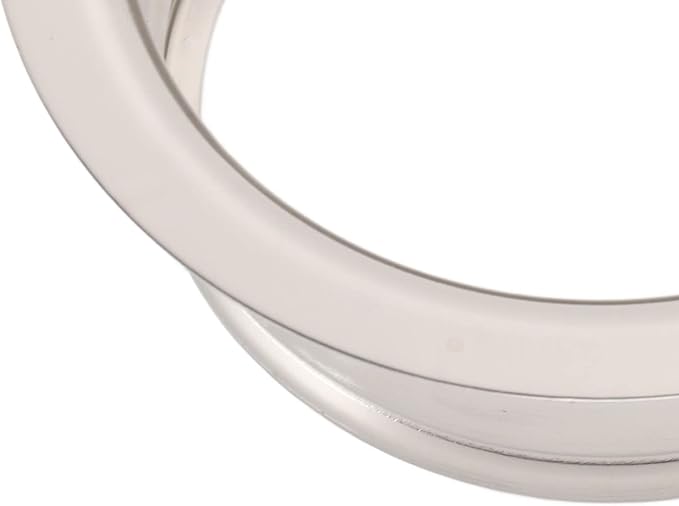 Extended Sink Flange Stainless Steel Deep Garbage Disposal Flange with Rubber Gasket Food Waste Filtering Replacement Part for 3 Bolt Mount Kitchen Sink Drain
